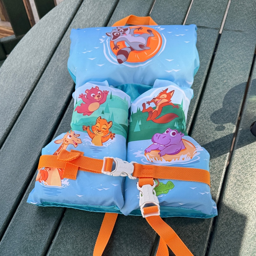 Kids' Blue Animal Print Life Jacket